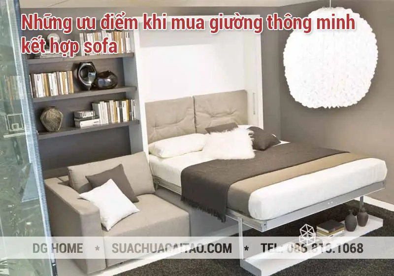 Những ưu điểm khi mua giường thông minh kết hợp sofa