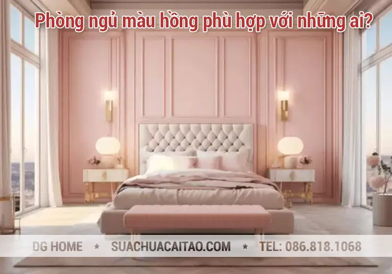 Phòng ngủ màu hồng phù hợp với những ai?