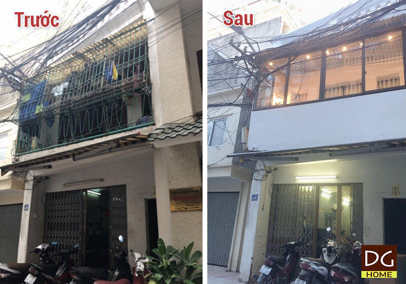 Sửa nhà quận Hoàng Mai trước và sau